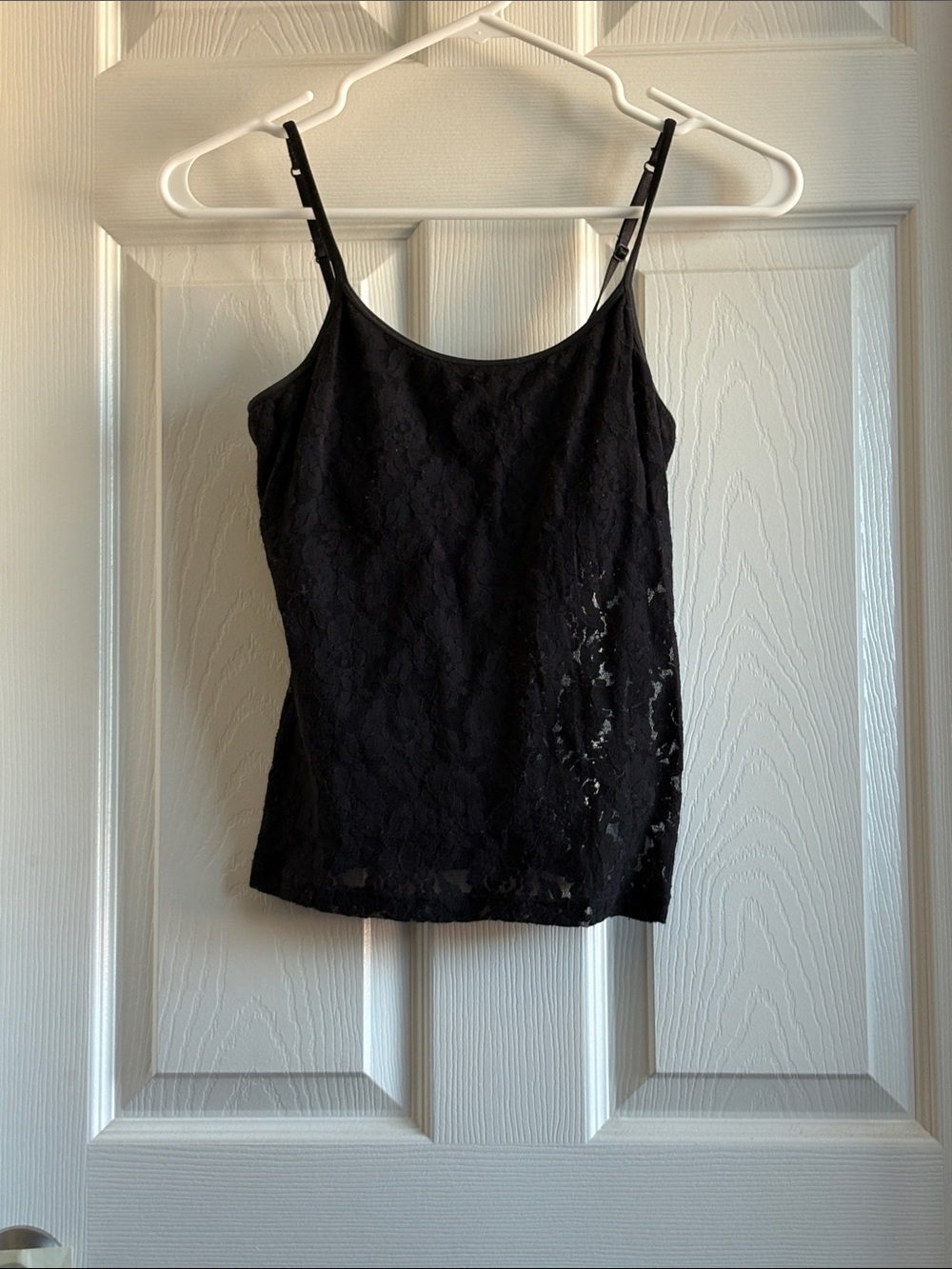 Black Lace Camisole Tank Top
